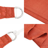 Vela Parasole 160 g/m Quadrata Terracotta 4,5x4,5 m in HDPE