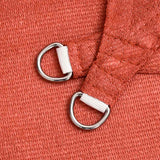 Vela Parasole 160 g/m Triangolare Terracotta 3x4x4 m in HDPE