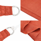 Vela Parasole 160 g/m Triangolare Terracotta 4x4x5,8 m in HDPE