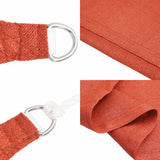 Vela Parasole 160 g/m Triangolare Terracotta 6x6x6 m in HDPE