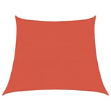 Vela Parasole 160 g/m Trapezio Terracotta 3/4x3 m in HDPE