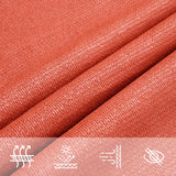 Vela Parasole 160 g/m Trapezio Terracotta 3/4x3 m in HDPE