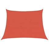 Vela Parasole 160 g/m Trapezio Terracotta 4/5x3 m in HDPE