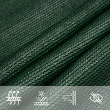 Vela Parasole 160 g/m Verde Scuro 3x4x4 m in HDPE