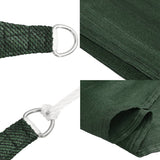 Vela Parasole 160 g/m Verde Scuro 3x4x4 m in HDPE