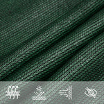 Vela Parasole 160 g/m Verde Scuro 4x4x5,8 m in HDPE