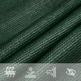 Vela Parasole 160 g/m Verde Scuro 4x4x5,8 m in HDPE