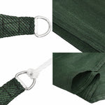 Vela Parasole 160 g/m Verde Scuro 4x4x5,8 m in HDPE