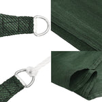 Vela Parasole 160 g/m Verde Scuro 4,5x4,5x4,5 m in HDPE