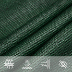 Vela Parasole 160 g/m Verde Scuro 4x5x5 m in HDPE