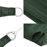 Vela Parasole 160 g/m Verde Scuro 4x5x5 m in HDPE