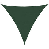 Vela Parasole 160 g/m Triangolare Verde Scuro 6x6x6 m in HDPE