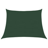 Vela Parasole 160 g/m Trapezio Verde Scuro 4/5x3 m in HDPE