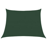 Vela Parasole 160 g/m Trapezio Verde Scuro 4/5x3 m in HDPE