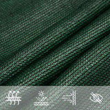Vela Parasole 160 g/m Trapezio Verde Scuro 4/5x3 m in HDPE