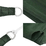 Vela Parasole 160 g/m Trapezio Verde Scuro 4/5x3 m in HDPE