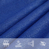 Vela Parasole 160 g/m Triangolare Blu 5x6x6 m in HDPE
