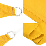 Vela Parasole 160 g/m Quadrata Giallo 6x6 m in HDPE