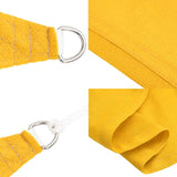 Vela Parasole 160 g/m Triangolare Giallo 5x6x6 m in HDPE