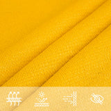 Vela Parasole 160 g/m Triangolare Giallo 5x6x6 m in HDPE