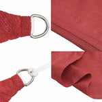Vela Parasole 160 g/m Rossa 3/4x3 m in HDPE