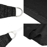 Vela Parasole 160 g/m Rettangolare Nera 6x8 m in HDPE