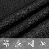 Vela Parasole 160 g/m Trapezio Nero 4/5x4 m in HDPE