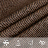 Vela Parasole 160 g/m Marrone 4x7 m in HDPE