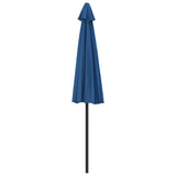 Ombrellone Balcone Palo in Alluminio Blu 270x144x222 cm a Metà