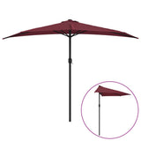 Ombrellone Balcone Palo in Alluminio Bordò 300x155x223cm a Metà