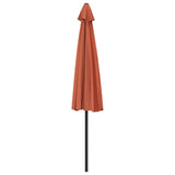 Ombrellone Palo in Alluminio Terracotta 300x155x223 cm a Metà