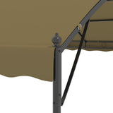 Gazebo 4x3x2,6 m Grigio Talpa 180 g/m
