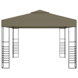 Gazebo da Giardino 3x3 m Grigio Talpa 180 g/m