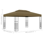 Gazebo 3x4 m Grigio Talpa 180 g/m