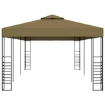 Gazebo da Giardino 6x3x2,7 m Grigio Talpa 180 g/m