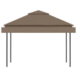 Gazebo Tetto Doppio Estendibile 3x3x2,75m Grigio Talpa 180g/m