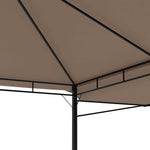 Gazebo Tetto Doppio Estendibile 3x3x2,75m Grigio Talpa 180g/m