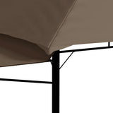 Gazebo Tetto Doppio Estendibile 3x3x2,75m Grigio Talpa 180g/m