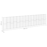 Gabbione in Acciaio Zincato Coperto 900x30x200 cm