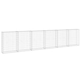 Gabbione con Copertura in Acciaio Zincato 300x30x100 cm