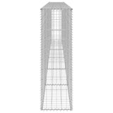 Gabbione con Copertura in Acciaio Zincato 300x30x100 cm