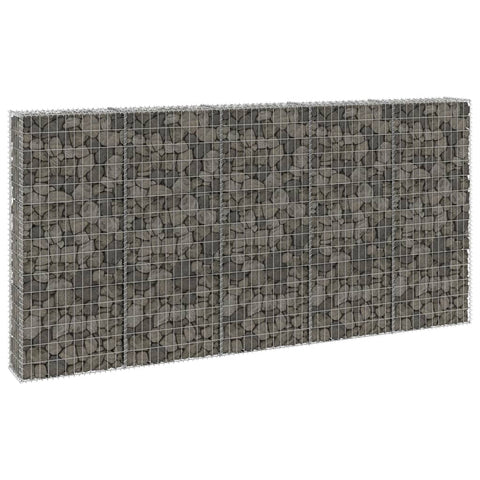 Gabbione con Copertura in Acciaio Zincato 300x30x150 cm