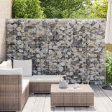 Gabbione in Acciaio Zincato Coperto 300x30x200 cm