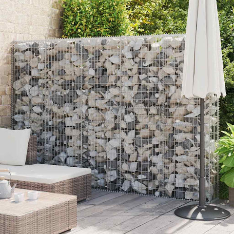Gabbione in Acciaio Zincato Coperto 300x30x200 cm
