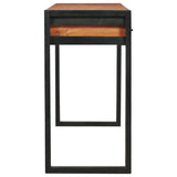 Scrivania con 2 Cassetti 140x40x75 cm in Legno di Teak