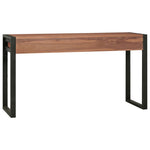 Scrivania con 2 Cassetti 140x40x75 cm in Legno di Teak