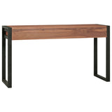 Scrivania con 2 Cassetti 140x40x75 cm in Legno di Teak