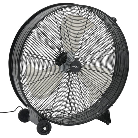 Ventilatore a Tamburo Industriale 77 cm 187,7 W Nero
