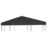 Copertura Superiore per Gazebo 270 g/m 3x3 m Nera