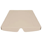 Baldacchino per Dondolo Giardino Beige 188/168x145/110 cm